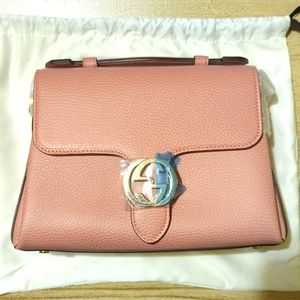 Gucci Pink Leather Top-Handle Satchel